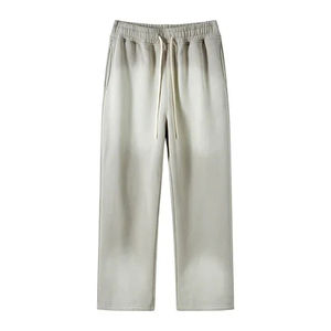 กางเกงขากางเกงขาตรงสำหรับผู้ชายกางเกงแฟชั่นแนวสตรีทแห้งไวแสงแดดซีดจางออกแบบโลโก้ได้ตามต้องการ - Product Image 4