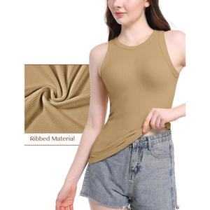 Débardeur sans manches pour femmes, en coton, coupe ajustée, décontracté, été, respirant, doux, léger, uni, basique, vêtement de mode pour tous les jours - Product Image 4