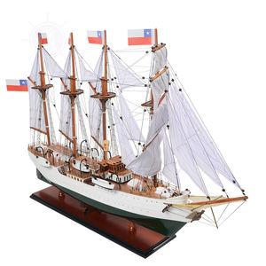 Maqueta de Barco Clásica Hecha a Mano en Madera Esmeralda para Decoración del Hogar y la Oficina (96Lx30Wx63H cm) - Product Image 3