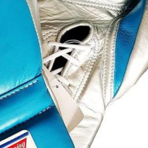 Gants de boxe à lacets Winning, bleu ciel argenté, cuir véritable de qualité supérieure, gants d'entraînement et de combat professionnels, 8oz 10oz 12oz 14oz 16oz - Product Image 6