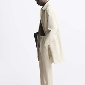 เสื้อโค้ทขนแกะตัวยาวสำหรับผู้ชายเสื้อโค้ทขนเป็ดขนาดผู้ใหญ่เสื้อโค้ทผู้ชายแฟชั่น - Product Image 3