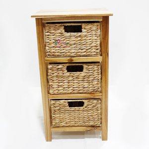 Artex Dong Thap usine Vietnam fait à la main jacinthe d'eau jonc de mer armoire de rangement organisateur étagère unité - Product Image 4