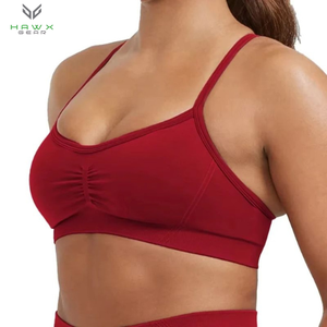 New Effortless Strappy Bralette <b>Seamless</b> Spandex <b>Woman</b> Fitness Elastic Breathable Breast Enhancement Leisure Sports <b>Underwear</b> - Product Image 6
