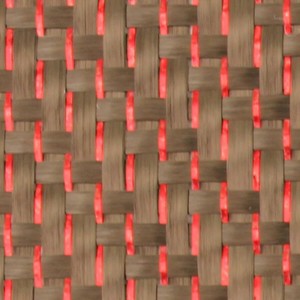 Tissu uni en fibre de carbone pailleté rouge - Product Image 2