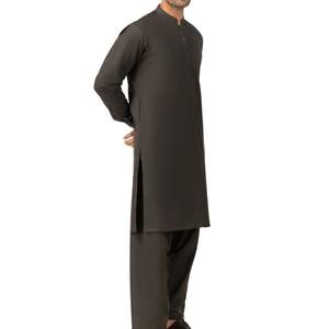 High Quality <b>Men</b> Shalwar Kameez Traditional Pakistani Suit For <b>Men</b> Designer Kurta <b>Pajama</b> <b>Set</b> For Wedding Soft Cotton Fabric - Product Image 4