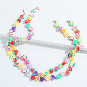 Chaîne pour lunettes multicolore Cartoon Fruit Chaîne polyvalente pour lunettes Accessoire pour lunettes Courroie de cou pour lunettes 68cm - Product Image 1