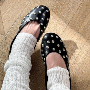 Zapatos planos de lona vintage para mujer, zapatillas informales para mujer, mocasines sin cordones, calzado cómodo y transpirable para verano - Product Image 2