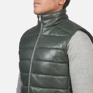 Breathable Slim Fit Puffer <b>Vest</b> For Men Warm Quilted Sleeveless <b>Outdoor</b> Lightweight Casual Winter Jacket - Product Image 5