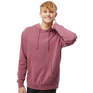 Sudadera con capucha vintage al por mayor de fabricante, Sudadera con capucha para hombre con estampado de lavado ácido liso personalizado de algodón 100% francés de alta calidad - Product Image 1