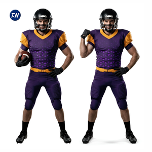 กางเกงฟุตบอลอเมริกันแบบตาข่ายสั่งทำคุณภาพระดับมืออาชีพ ราคาโรงงาน ระบายอากาศได้ดี ลายพิมพ์ 3 มิติ ด้านหน้า ปรับแต่งชื่อทีมได้ - Product Image 3