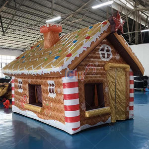 Decoración Navideña Personalizada Castillo Carpa Inflable Casa <span class=keywords><strong>de</strong></span> Santa Claus Inflable para Publicidad Festiva - Product Image 5