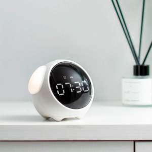 Cute <b>Digital</b> Alarm <b>Clock</b> for Kids Modern Small Sensor <b>Wall</b> <b>Clock</b> for Bedroom Office Living Kitchen Convenient Electronic Desktop - Product Image 3