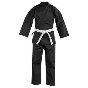 Uniforme de Karate Negro Unisex al por Mayor |   Ropa Deportiva de Artes Marciales Transpirable de Algodón |   Jóvenes y Adultos |   Precio de Fábrica OEM - Product Image 2