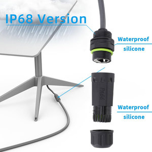 ตัวเชื่อมต่อแปลงสัญญาณ CAT6 RJ45 ประสิทธิภาพสูง กันน้ำมาตรฐาน IP68 สำหรับสายต่อขยายอีเธอร์เน็ต Starlink ภายนอกอาคาร - Product Image 1
