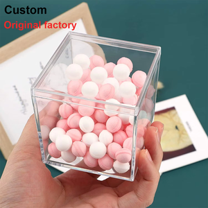 6.5*6.5/2.25x2.25 rõ ràng Acrylic thế giới bao gồm PS vuông Cube 65mm nắp hộp vuông 2.5 inch lưu trữ nhỏ với nắp hộp kẹo - Product Image 5