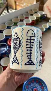 Custom 3D Relief Cute <b>Ceramic</b> <b>Mug</b> Hand Painted Lemon Nautical Design Handmade Dishwasher Safe Gift Box Packaging Giveaway Gift - Product Image 2