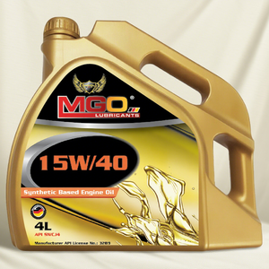 Aceite de base sintética Megzol MGO 15W-40 14KG/4L, certificado SN, alto rendimiento y larga duración - Product Image 1