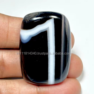 Gema de Ágata Bandaada Natural de Alta Calidad Grado AAA, Cabujón Suelto de 20mm-60mm, Formas Mixtas para Fabricación de Joyas - Product Image 3