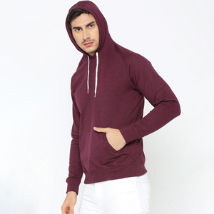 Plain <b>men</b> hoodie cotton oversized <b>pullover</b> with breathable soft fabric <b>for</b> stylish casual streetwear in all seasons wear - Product Image 2