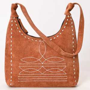 Venta de Navidad Bolso Hobo de cuero genuino de otoño Bota occidental Diseño cosido Bolso bandolera de alta calidad Precio al por mayor - Product Image 2