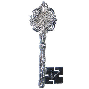 MASONIC CRAFT REGALIA OFICIALES COLLAR JOYA CHAPADO EN PLATA-MASONIC TESORERO JOWEL - Product Image 1