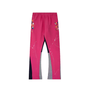 Pantalon évasé unisexe en coton polaire avec impression personnalisée de logo épais et lourd GSM nouveau style de pantalon pour hommes au meilleur prix - Product Image 1