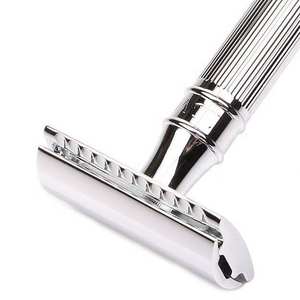 Rasoirs de sécurité de barbier fantaisie Double bords droits avec poignée antidérapante Rasoirs de sécurité de rasage de cheveux personnalisés de 5" - Product Image 6