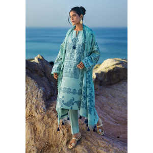 Conjunto de Traje Jacquard de 3 Piezas para Mujer con Dupatta MJ-62007 - Product Image 2