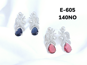 Boucles d'oreilles tendance légères en laiton plaqué or avec diamants américains, idéales pour mariage, fête, fiançailles, anniversaire, cadeau pour femme RUDRAKSH - Product Image 1