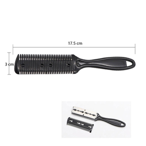 Ensemble de ciseaux de barbier professionnels de 6 pouces, couleur noire, vis dorée, pour couper et effiler les cheveux - Product Image 2