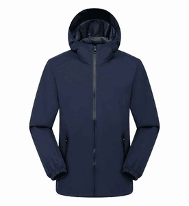 Veste coupe-vent imperméable personnalisée pour homme, veste de pluie à capuche multi-panneaux avec fermeture éclair, randonnée en plein air, camping, légère - Product Image 2