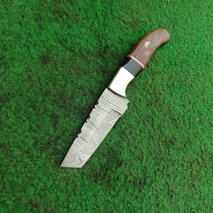 Cuchillo de Supervivencia Táctico Hecho a Mano, Navaja Personalizable de Acero de Damasco con Funda de Cuero - Product Image 5