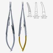 Pinzas de Microagujas con Resorte, Instrumento Quirúrgico Oftalmológico, Acero Inoxidable de Grado Médico, Manual, CE - Product Image 2