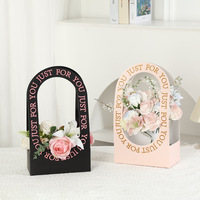 Sac à main écologique Xiyu pour le festival Qixi avec fleurs fraîches |   Panier pliable en papier d'art pour fleuriste, sac magnétique pour bouquet