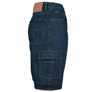 Pantalones cortos holgados personalizados de alta calidad a la moda de fabricante personalizado para hombre, pantalones cortos vaqueros con logotipo personalizado al por mayor de alta calidad - Product Image 2