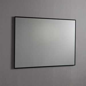 Espejo de Pared Reversible de 100x70 cm con Borde Pulido y Acabado Negro Mate - Product Image 1