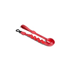 Harnais pour chien avec laisse rembourrée 2.0 en néon corail à motif uni pour une promenade confortable - Product Image 1