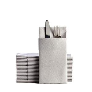 เครื่องใช้ในครัวทำจากหนังที่ใส่ช้อนกระเป๋าใส่ช้อนส้อมสำหรับบ้านร้านอาหารคาเฟ่ใช้งานด้วยมือ - Product Image 5