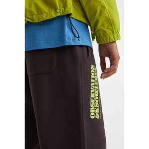 Venta al por mayor de los hombres Joggers por encargo ropa de fitness Color Block pantalones de chándal para el gimnasio de entrenamiento de estilo deportivo con patrón apilado - Product Image 4