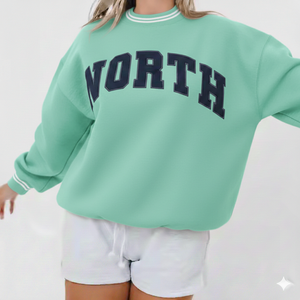 Women <b>Long</b> Printed Knitted Casual Oversized Mockneck Winter Relaxed Fit <b>Top</b> Minimal Street Style Look for Soft Daily Comfort - Product Image 1