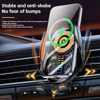 JEDI 15W Design Transparent Pickup Lights Air Vent Induction Car Phone Holder Charger Wireless Charging Bracket