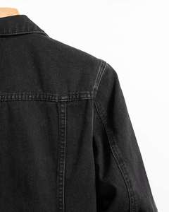 Veste en jean oversize pour homme tendance 2025, mode streetwear décontractée, personnalisation frontale, 100% coton, respirante, séchage rapide, fabrication - Product Image 4