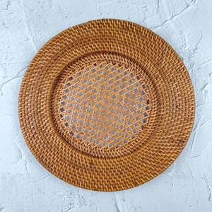 High Quality Vintage Styled Rattan <b>Placemat</b> Wholesale, Rattan Dinning Charger Made in Vietnam - Product Image 1