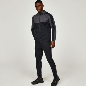 Survêtement décontracté à capuche zippé 100 % coton respirant grande taille pour homme, origine Pakistan, ensembles d'hiver imprimés légers - Product Image 1