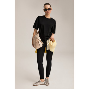 Urban Beat NAYSA <b>Women's</b> 100% Organic Cotton Relaxed Fit Slit Round Neck <b>T</b>-<b>Shirt</b> - Product Image 6