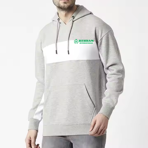 Sweat à capuche unisexe en molleton/éponge française, coupe classique, design OEM, logo personnalisé sur le devant, 100 % coton, respirant, séchage rapide, hiver - Product Image 6
