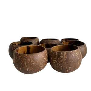 Premium Coconut Wooden <b>Bowl</b> <b>for</b> Salad Smoothie <b>Dessert</b> and Home Kitchen Eco Friendly Reusable - Product Image 3