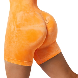 2025 Custom <b>Women's</b> High Waist Sports Running Shorts Elastic Closure Biker Shorts with inside Pocket Solid <b>Pattern</b> - Product Image 2