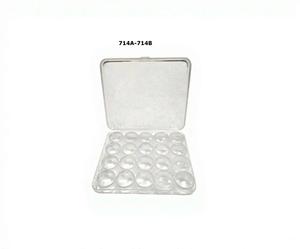 Boîtes de haute qualité en plastique transparent avec 20 boîtes rondes en plastique utilisées pour les accessoires de bijoux, outils, vente en gros au prix le plus bas - Product Image 1