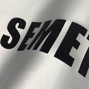 เสื้อยืดคอกลมทรงโอเวอร์ไซส์ลายปักปะติดผ้าฝ้ายสไตล์สตรีทแวร์พิมพ์ลายกราฟิกสำหรับผู้ชาย รุ่น OEM Summer Custom - Product Image 5